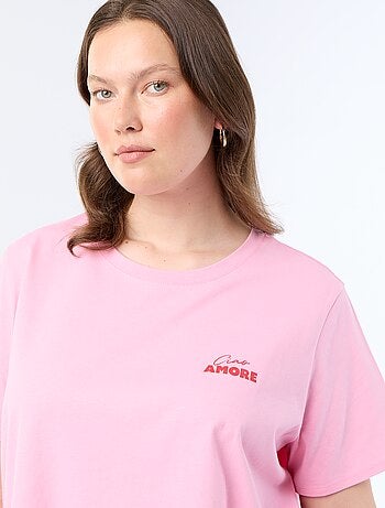 T-shirt met korte mouw en print
