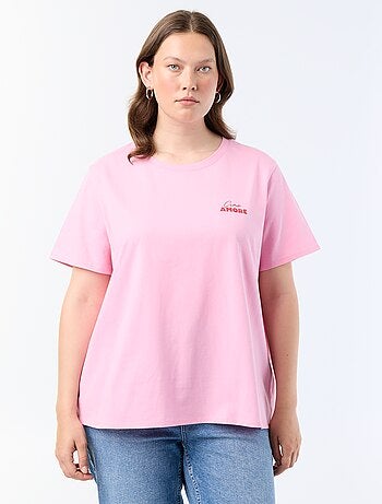 T-shirt met korte mouw en print