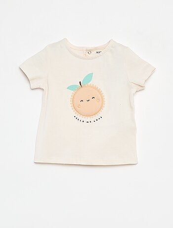 T-shirt met korte mouw en print