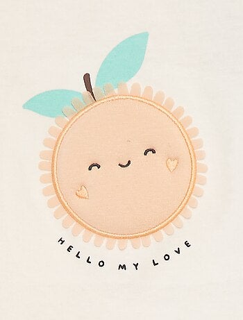 T-shirt met korte mouw en print