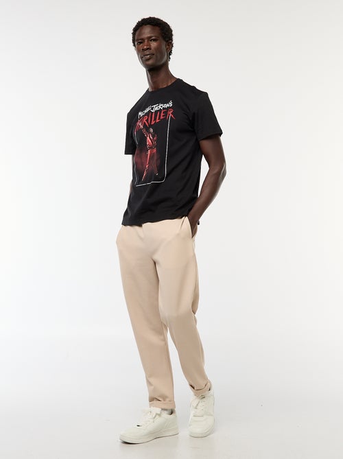 T-shirt met korte mouw en print van Thriller van Mickael Jackson - Kiabi