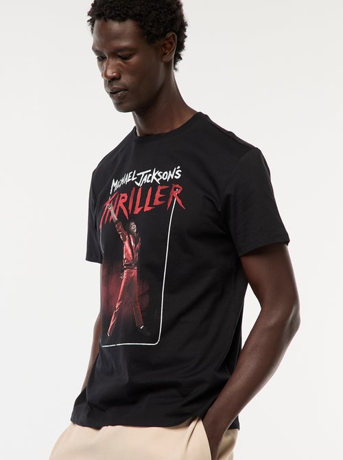 T-shirt met korte mouw en print van Thriller van Mickael Jackson - Kiabi