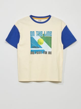 T-shirt met korte mouw en print
