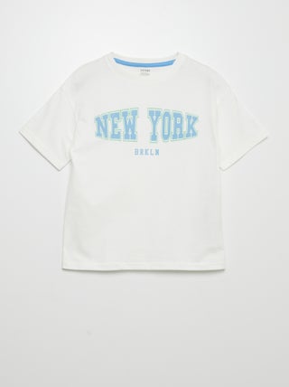 T-shirt met korte mouw en print