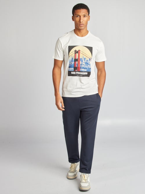 T-shirt met korte mouw en print - Kiabi