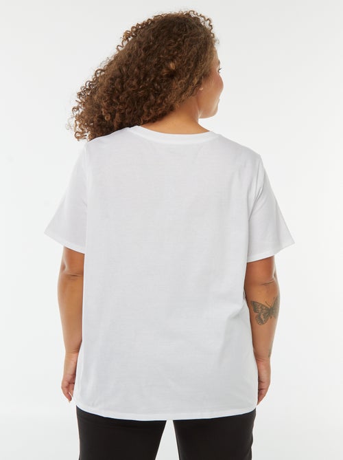 T-shirt met korte mouw en print - Kiabi