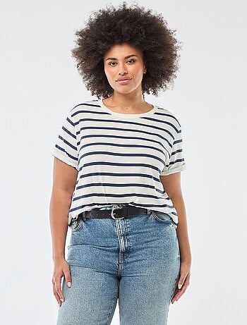 T-shirt met korte mouw en print