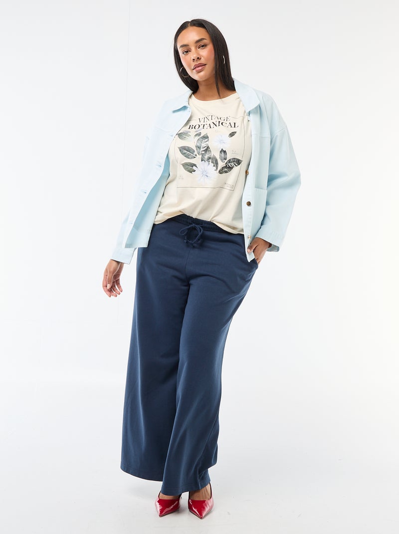 T-shirt met korte mouw en print Wit - Kiabi
