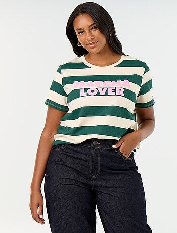 T-shirt met korte mouw en print