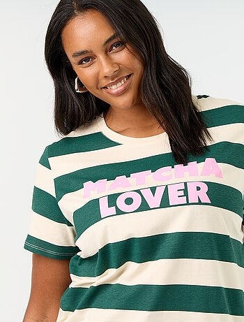 T-shirt met korte mouw en print