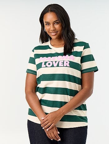 T-shirt met korte mouw en print