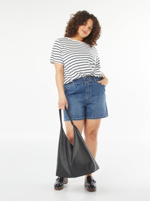 T-shirt met korte mouw en print - Kiabi