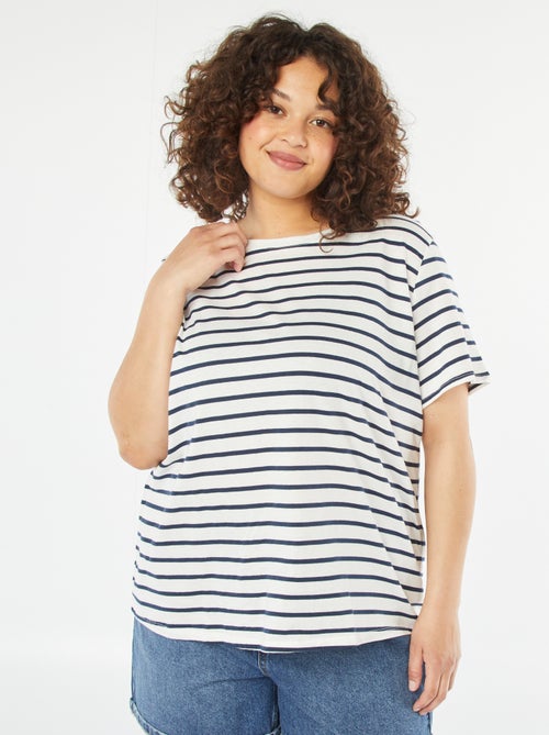 T-shirt met korte mouw en print - Kiabi
