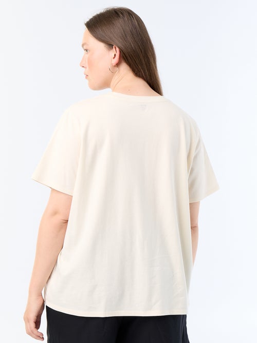 T-shirt met korte mouw en print - Kiabi