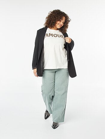 T-shirt met korte mouw en print