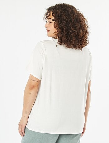 T-shirt met korte mouw en print