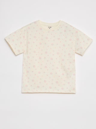 T-shirt met korte mouw en print