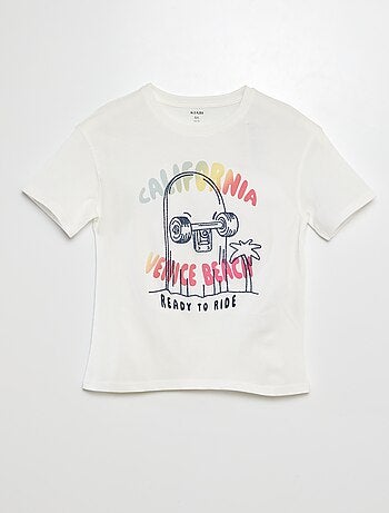 T-shirt met korte mouw en print