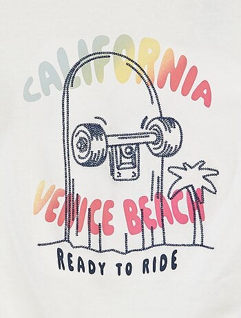 T-shirt met korte mouw en print