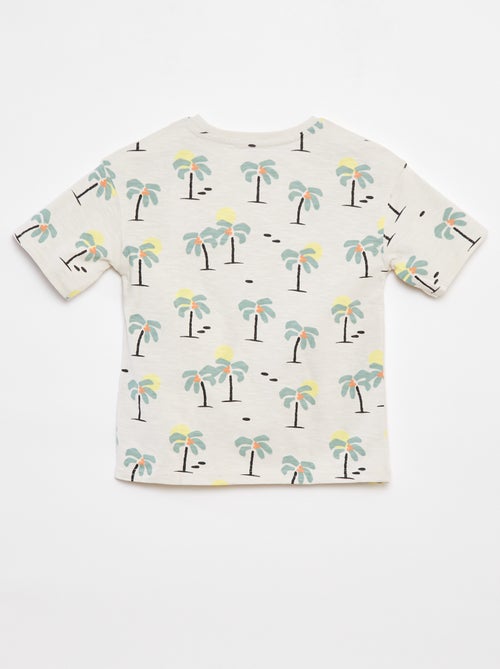 T-shirt met korte mouw en print - Kiabi