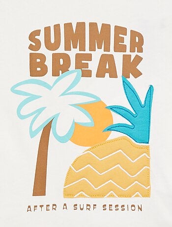 T-shirt met korte mouw en print