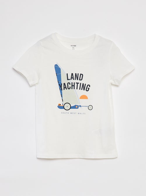 T-shirt met korte mouw en print - Kiabi
