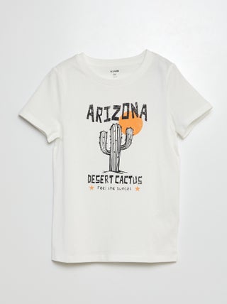 T-shirt met korte mouw en print