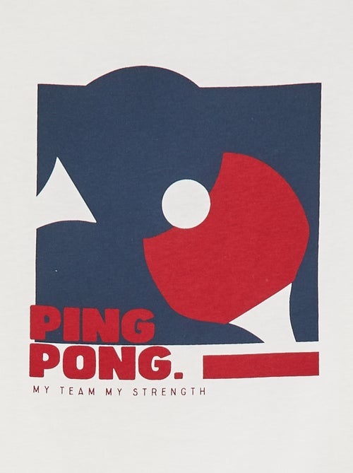 T-shirt met korte mouw en print - Kiabi