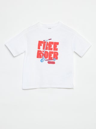 T-shirt met korte mouw en print