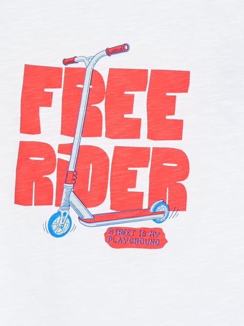 T-shirt met korte mouw en print - Kiabi