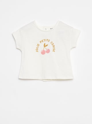 T-shirt met korte mouw en print