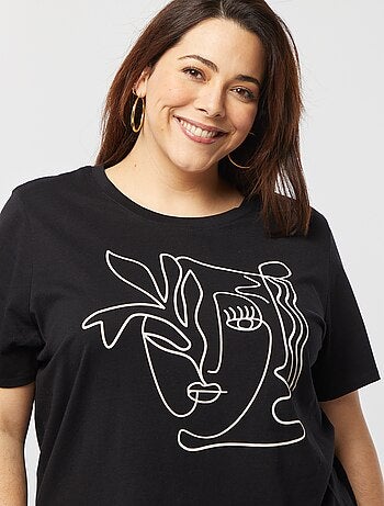 T-shirt met korte mouw en print