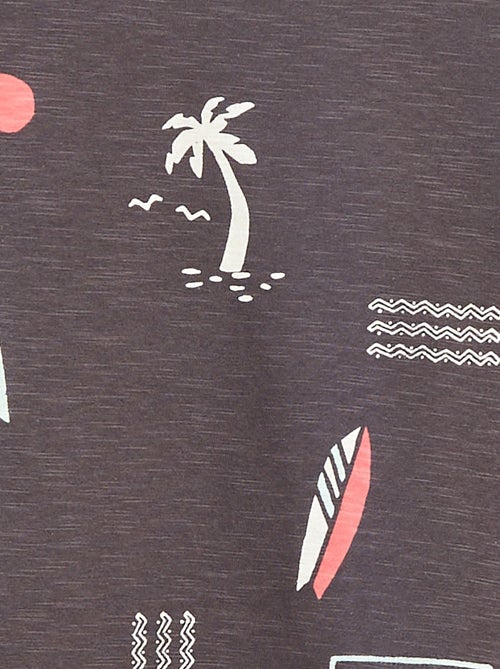 T-shirt met korte mouw en print - Kiabi