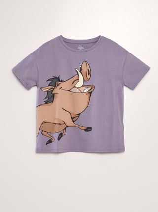 T-shirt met korte mouw en Pumbaa-print