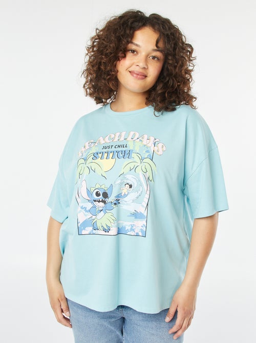 T-shirt met korte mouw en ronde hals - 'Disney' - Kiabi