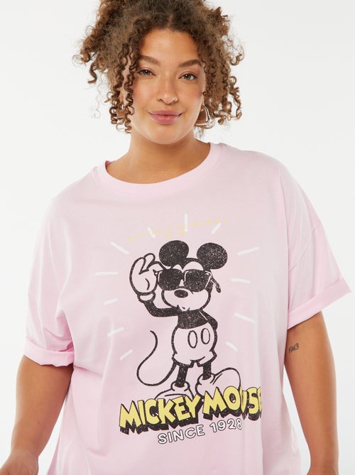 T-shirt met korte mouw en ronde hals - 'Disney' - Kiabi