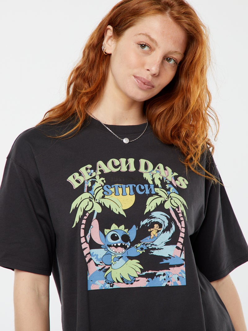 T-shirt met korte mouw en ronde hals 'Disney' GEEL - Kiabi