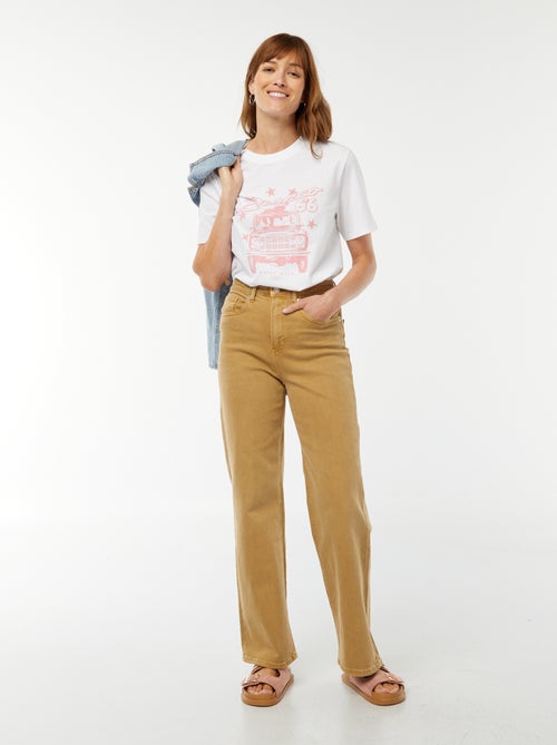 T-shirt met korte mouw en ronde hals 'Ford' - Kiabi