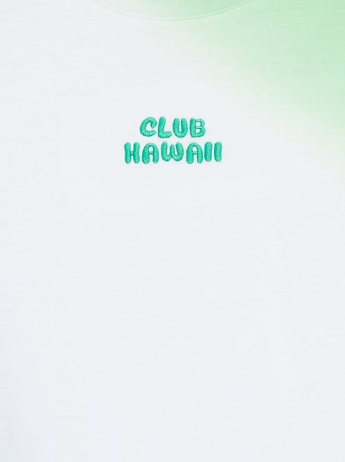 T-shirt met korte mouw en tie-dyeprint - Kiabi