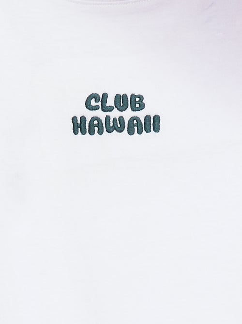 T-shirt met korte mouw en tie-dyeprint - Kiabi