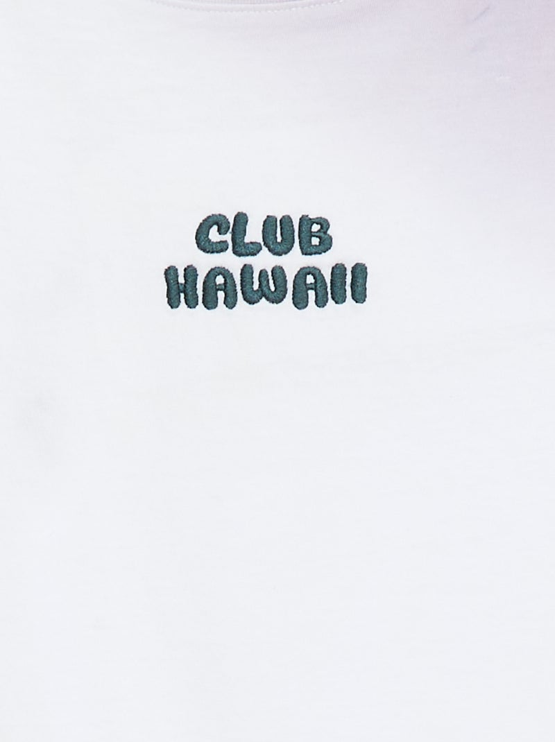 T-shirt met korte mouw en tie-dyeprint KAKI - Kiabi