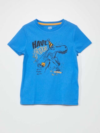 T-shirt met korte mouw en verjaardagsprint