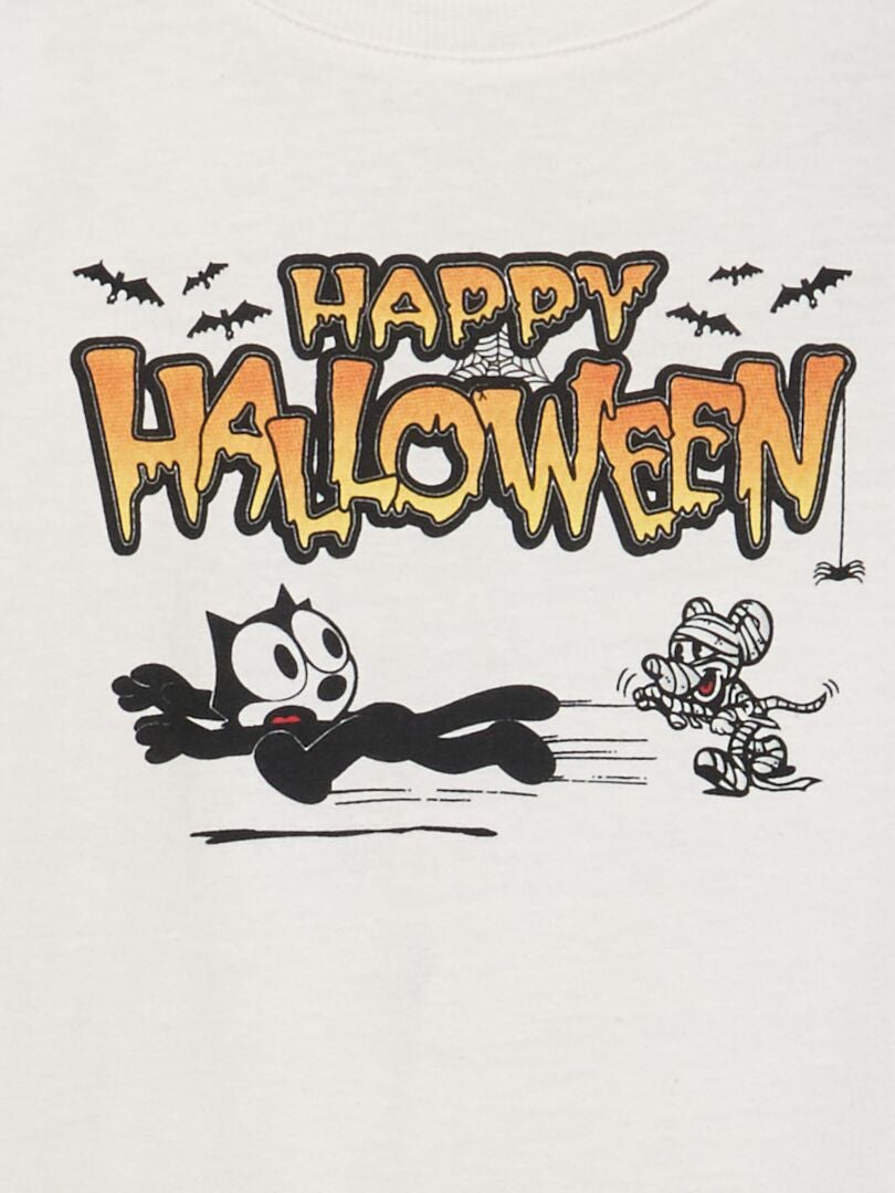 T-shirt met korte mouw 'Felix de Kat' - Halloween BIEGE - Kiabi
