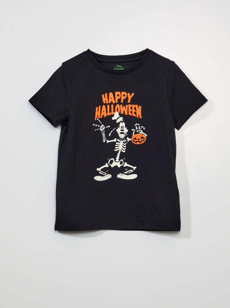 T-shirt met korte mouw 'Goofy' van 'Disney' - Halloween ZWART - Kiabi