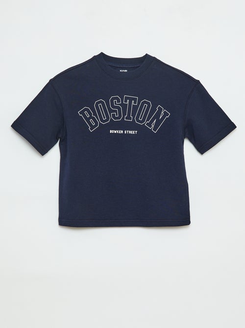 T-shirt met korte mouw in campusstijl - Kiabi T-shirt met korte mouw in campusstijl - Kiabi