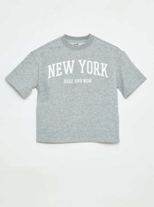 T-shirt met korte mouw in campusstijl - Kiabi T-shirt met korte mouw in campusstijl - Kiabi