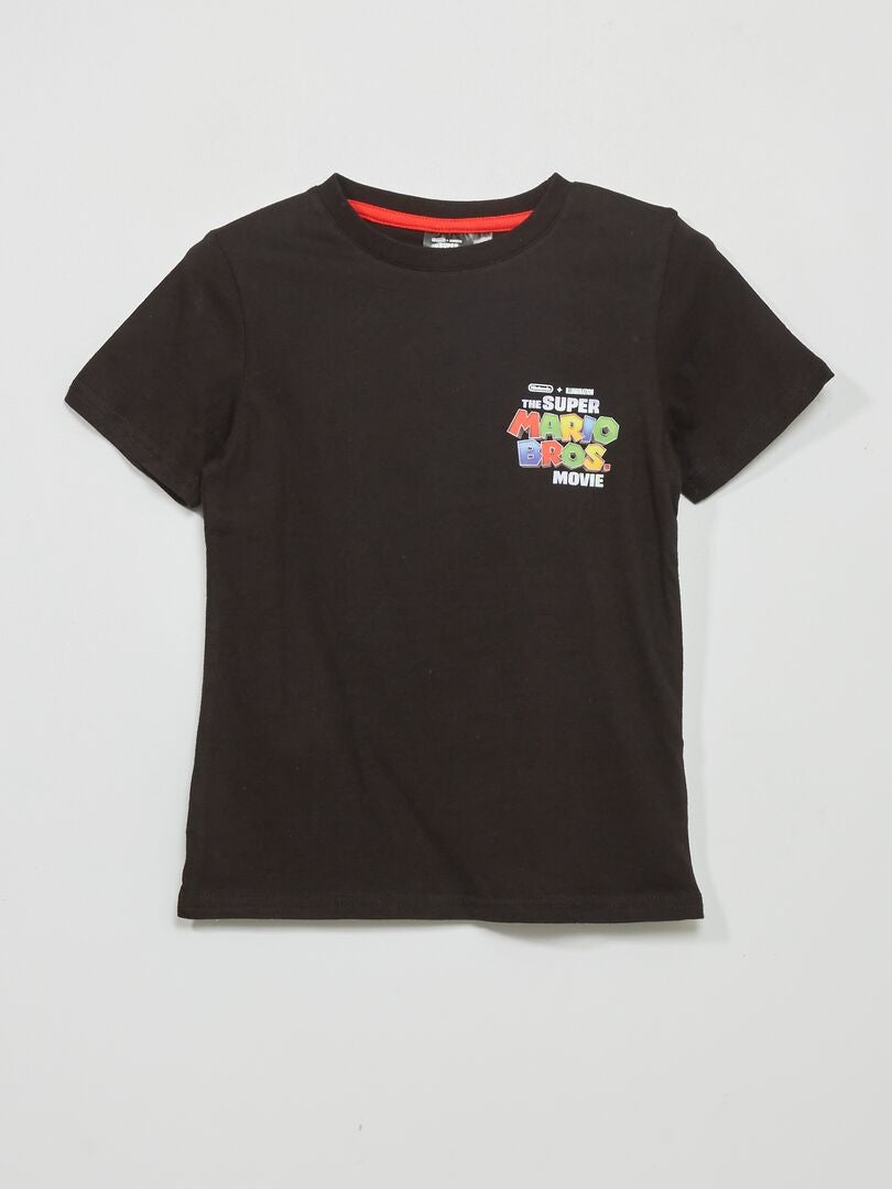 T-shirt met korte mouw 'Mario Bros' zwart - Kiabi