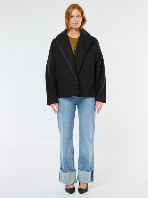 T-shirt met korte mouw met sieraaddetail en gedraaid effect - Kiabi