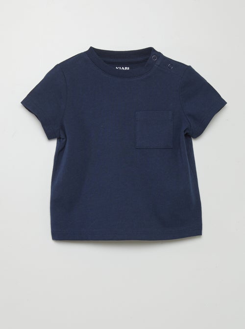 T-shirt met korte mouw met zakjes - Kiabi