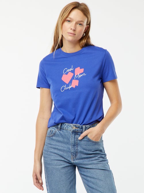 T-shirt met korte mouw | 'Moederdag' - Kiabi